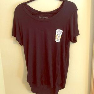 5th and Sun black graphic tee